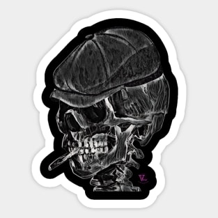 Smoking Skull Sticker